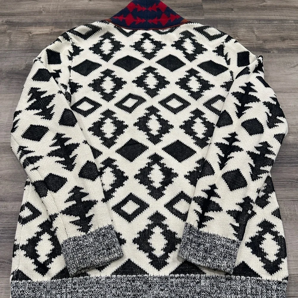 Koto Southwestern Aztec Knit Cardigan Sweater